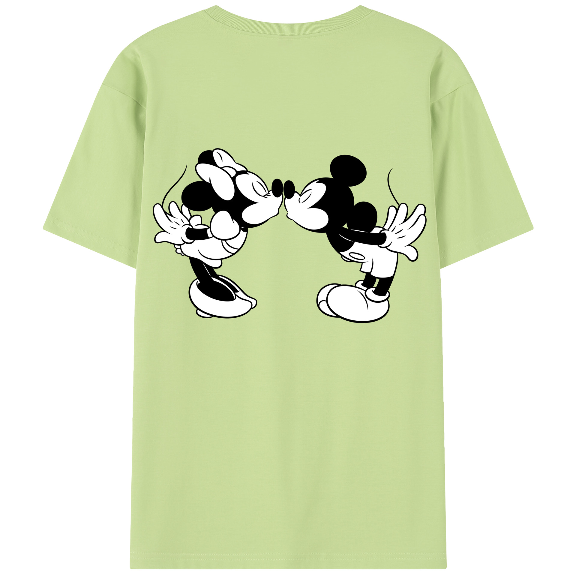（画像用） ミッキーマウス Mickey Mouse 綿100％半袖Tシャツ（背面プリント）